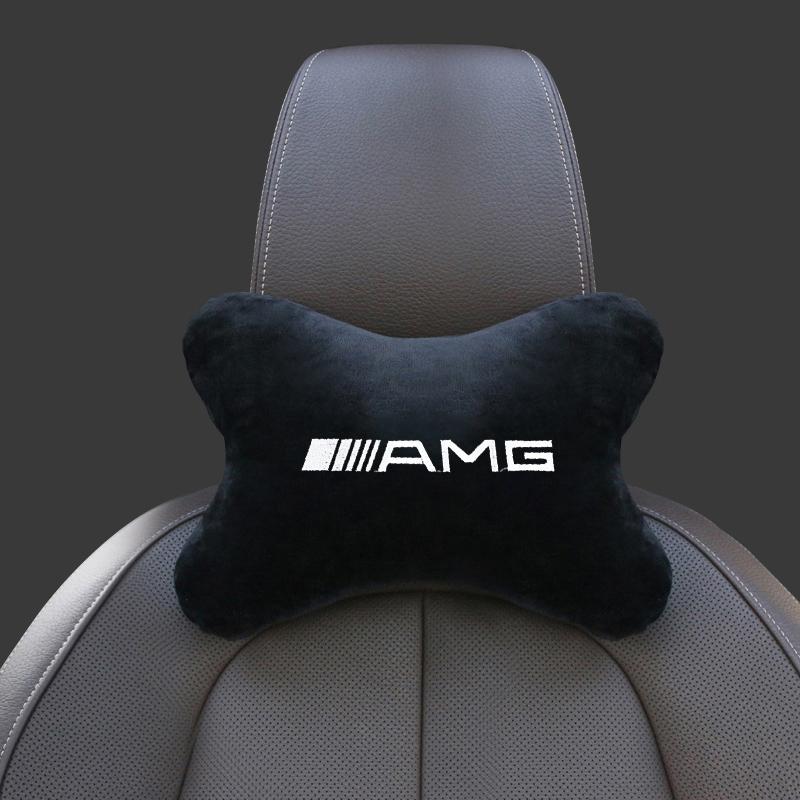 Car Seat Belt Protect Shoulder Pads Safety Handle Cover Headrest Neck Pillow for Mercedes benz W203 W204 W205 W210 W211 GLC CLA