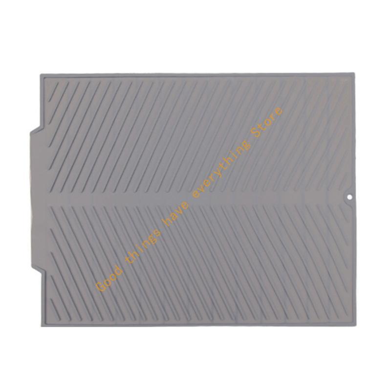 55KF Heat Resistant Silicone Sink Mat for Draining Fruits and Vegetables Drying Pad
