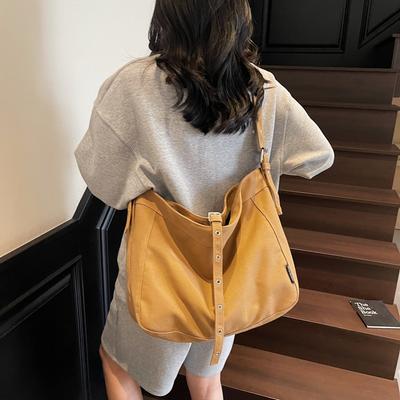Einschultertasche mit großem Fassungsvermögen Einfache Tragetasche Modischer Street-Trend Damentasche