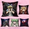 B-Black S-Souls Leaf Red Hood Fanart Anime Celebrity Merchandise All-Match Printed Pillow Case Sofa Car Office Room