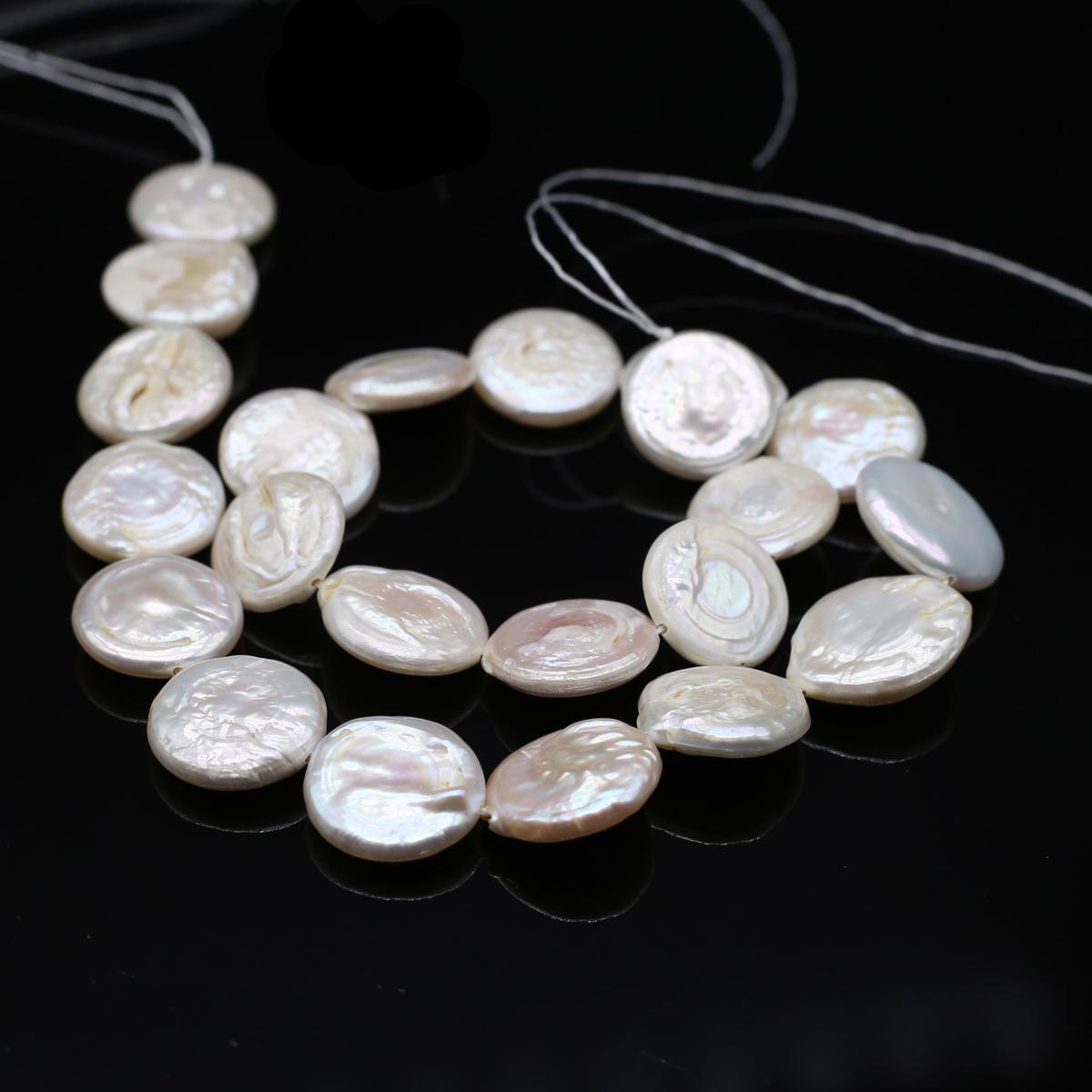 

AA Variant Baroque Pearl Пресноводный жемчуг Круглые бусины для изготовления ювелирных изделий своими руками Браслет Серьги Ожерелье Аксессуар 16-17mm