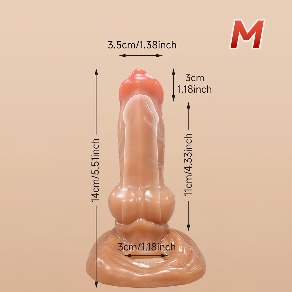 3size Soft Animals Dildo Penis Extender Enlargement Sleeve Reusable Condoms for Men Sex Toys Dick Delay Ejaculation Cock Ring18+