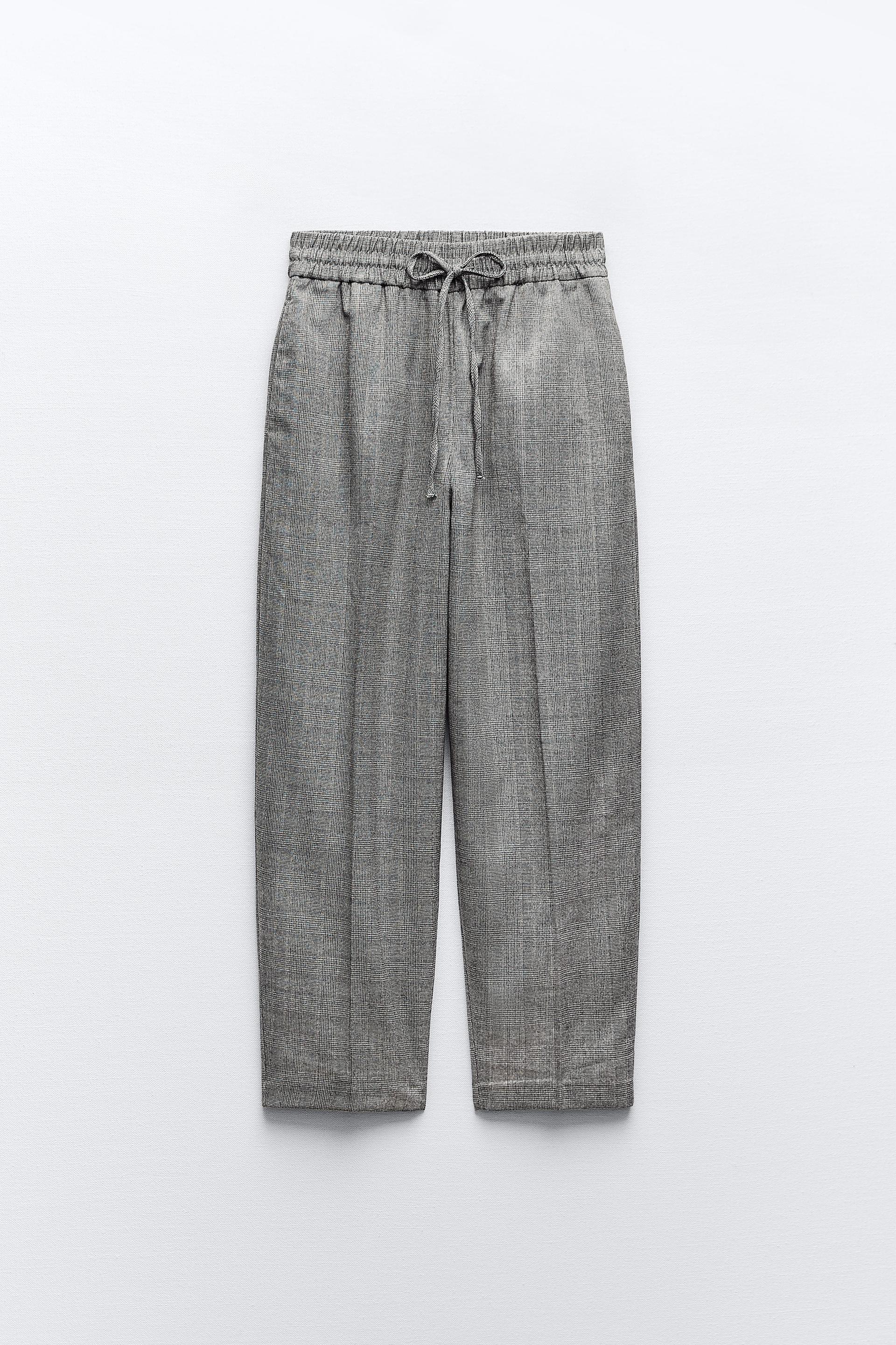 

Брюки прямого кроя с эластичным поясом