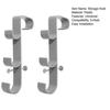 Pool Pole Hook Pool Skimmer Net Holder 3-Hook Pool Pole Hanger Pool Accessories Holder for Above Ground Pools Pool Brush Water Pipe