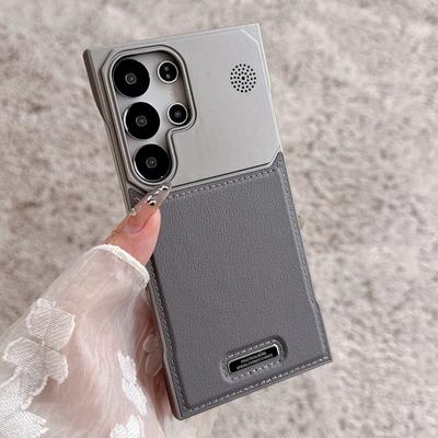 Luxury Magnetic PU Leather Aromatherapy Case For For Samsung S25 Ultra S24 Plus S23 S22 Frameless For Magsafe Wireless Charge Cover