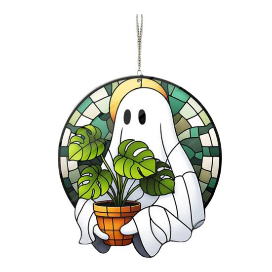 Ghost Sun Catcher Acrylic Bright Color Lampshade Pendant Halloween Party