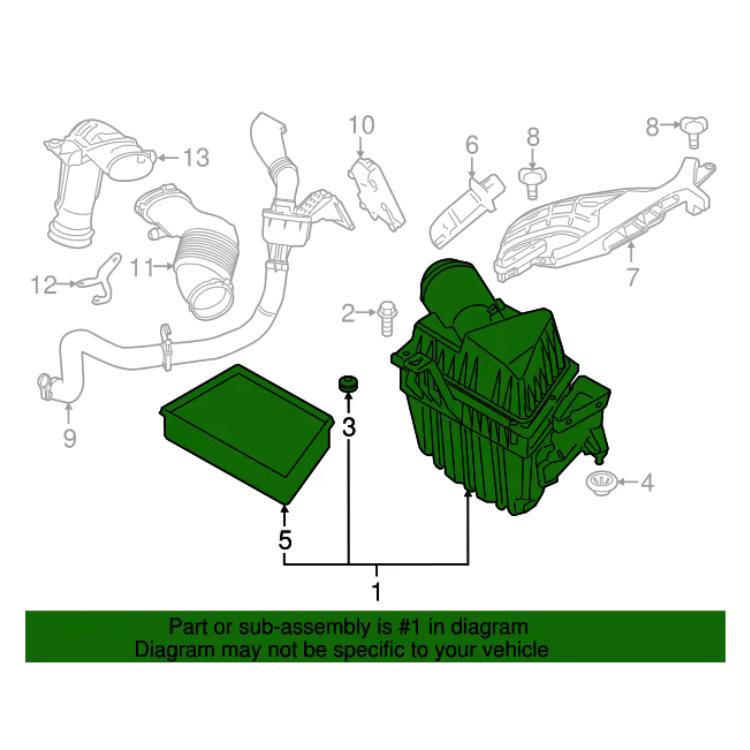 LR024310: Compatible Air Filter Box for Land Rover Range Rover Evoque