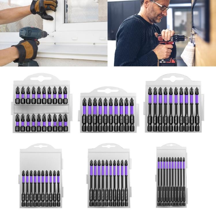 10/20Pcs Cross Head Screwdriver Bit Set for Electrician 1/4 Inch Hex Shank