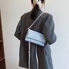 IELGY Fashionable Denim Underarm Bag High-End Chain Shoulder Messenger Bag All-Match Small Square Bag