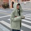 Autumn and Winter Down Cotton Jacket Korean Version Loose Hooded Short Cotton Jacket Fashion Women's Casual Warm Cotton Jacket