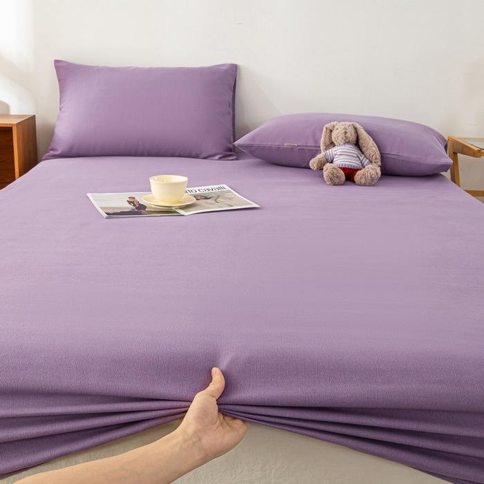 2025 New Old Coarse Cloth Printed Fitted Sheet Pure Cotton 1 Pcsfitted Sheet Protective Cover Dust Cover Non-slip Fitted Sheet