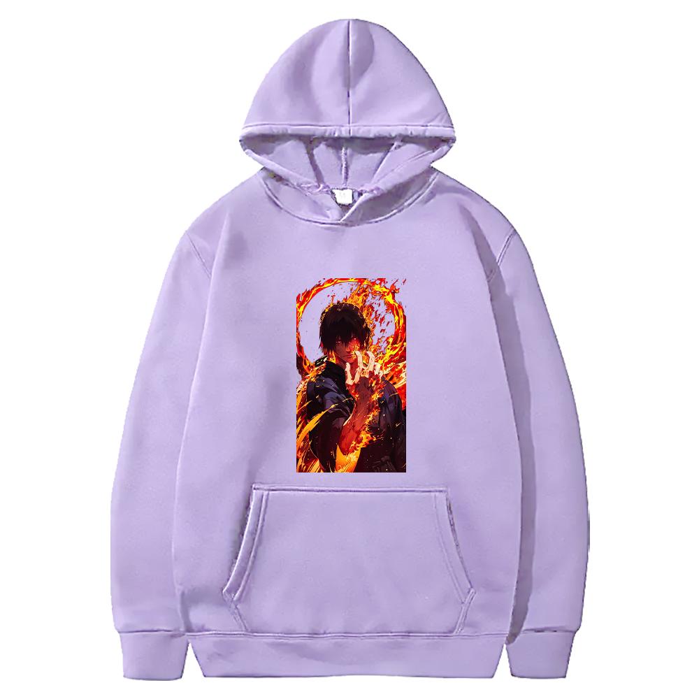 Anime Fire Force Shinmon Benimaru Hoodie Manga Graphic Print Sweatshirt Men Unisex Clothing Long Sleeve Loose Hooded Streetwear