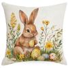 New Easter Pillowcase Country Cartoon Rabbit Easter Egg Pillowcase Sofa Cushion Pillowcase