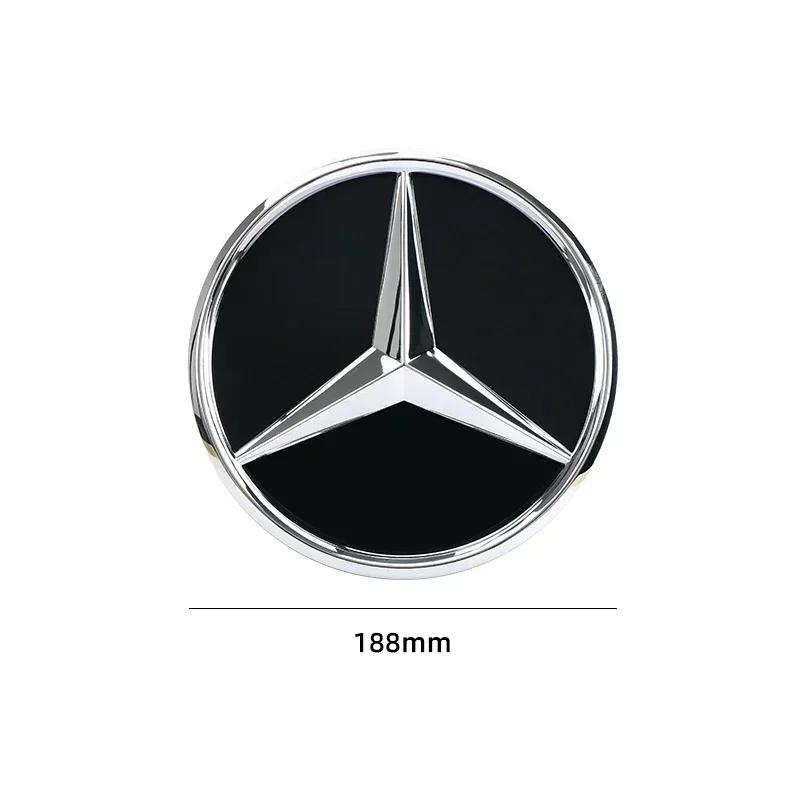 

Car Sticker 2025 Hot For Mercedes Benz 3D 188mm Front Grille Star Logo Emblem Badge For Mercedes-Benz C Class 2014-2018 GLC Car