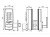 Mechanical Password Lock for Doors - No Power Needed, Ideal for Home, Office, or Supply Room