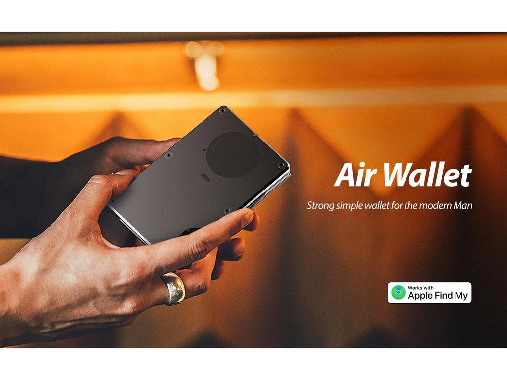 Wallet with Built-in Apple Find My AirTag Tracker and RFID Anti-theft Protection