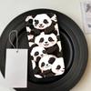Cute Lucky P-Panda  Phone Case For Samsung S25,S24,S21,S22,S23,S30,Ultra,S20,Plus,Fe,Lite,Note,10,Black Cover