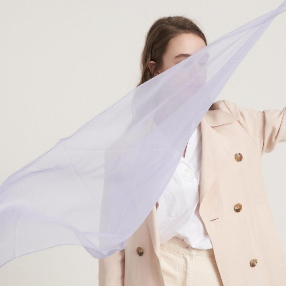 Bb De Chiffon Silk Scarf 7color Solid