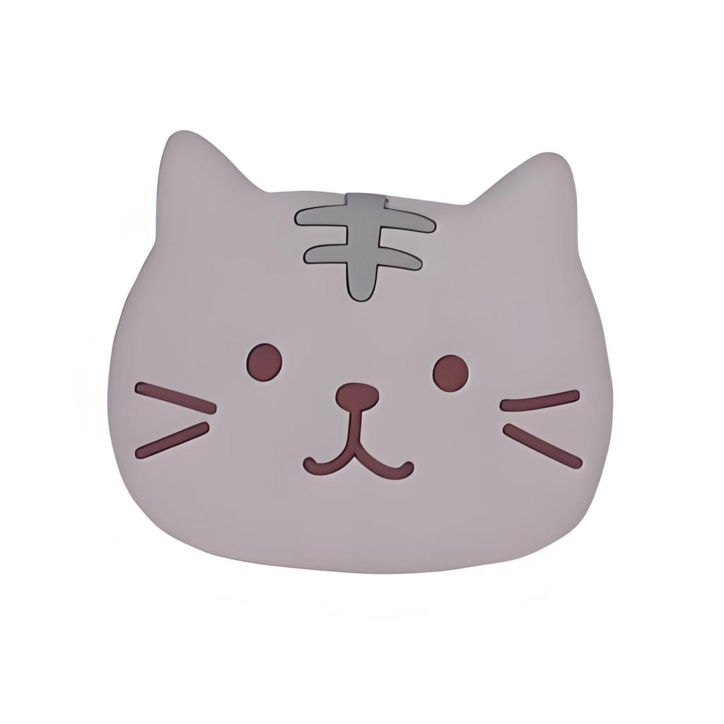 Cat Cute Cup Coasters Reusable Silicone Drink Coasters Non Slip Washable Heat Resistant Glass Cup Rubber Pad Mat