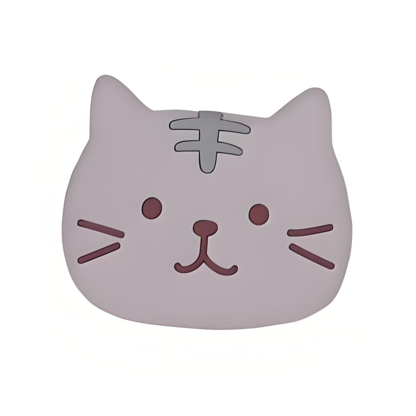 

Милые подставки под чашки с котиками, многоразовые силиконовые подставки под напитки, нескользящие, моющиеся, термостойкие, резиновый коврик-подкладка для стеклянных чашек S серый