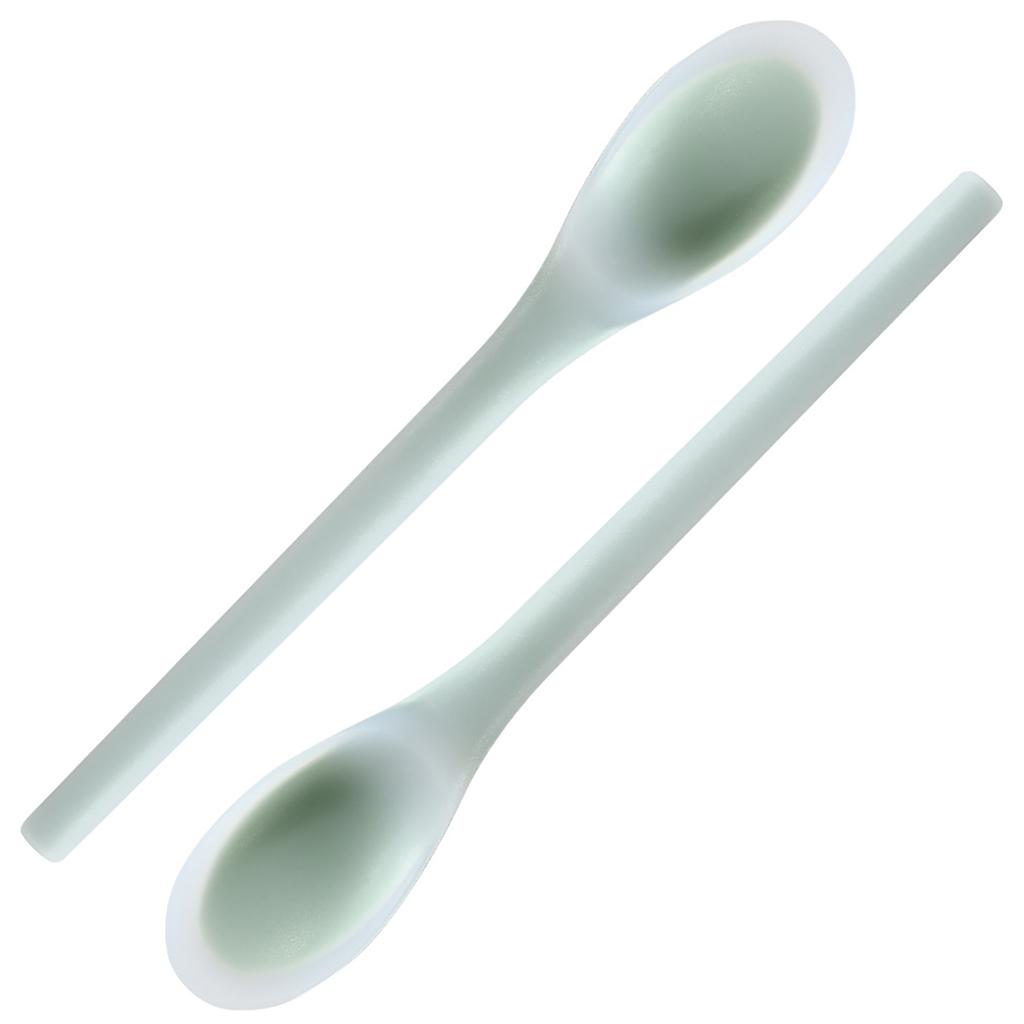 Food Grade Silicone Spoon Long Handled Integrated Salad Spoon Juice Mixing Spoon Children's Spoons Small Spoon Kitchen Utensils