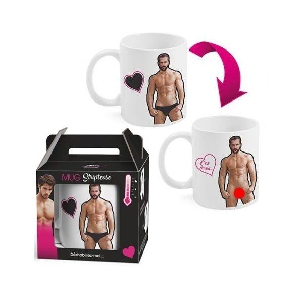 Pánský striptýzový termoreaktivní hrnek sexy tepelně reaktivní hrnek