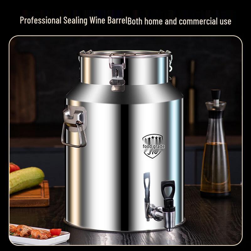 Yuzhuxun 11L Stainless Steel Food Grade Oil Storage Dispenser with Faucet