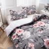 Modern Fashion Flower Bedding Three-Piece Quilt Cover
