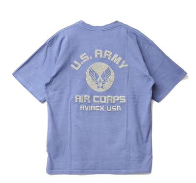 FADE WASH EMBROIDERY T-SHIRT U.S.AAC Men's T-Shirt 2XL 115 Blue Gray 783-5134025