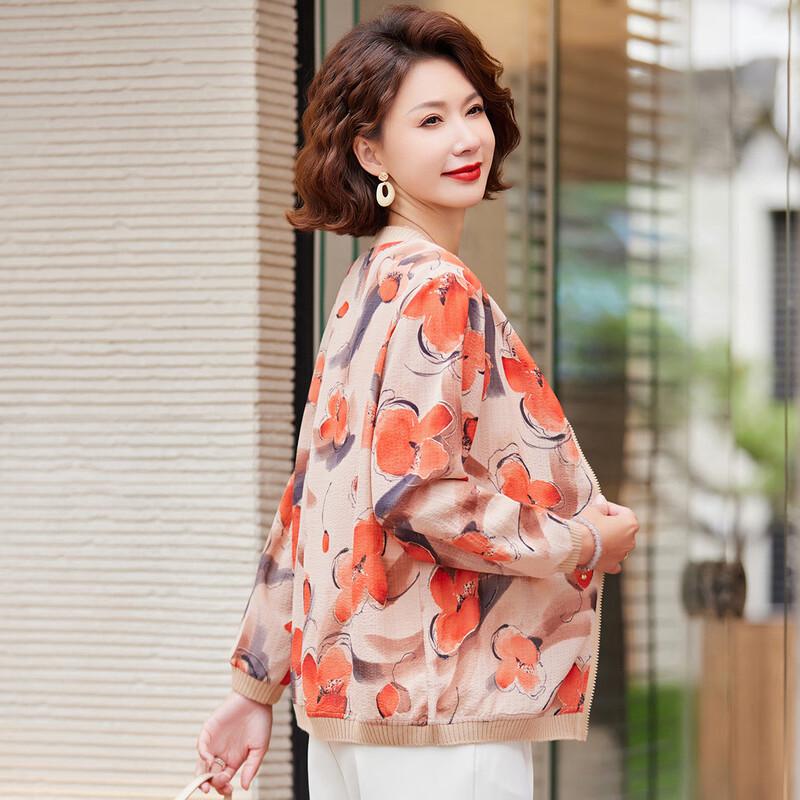 Pasiter Women's Floral Print Lightweight Sun Jacket