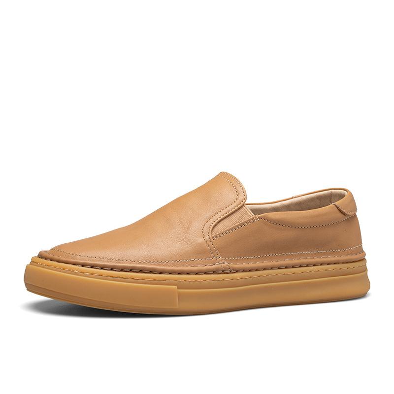 

European station men s shoes fashion summer new big-name leather casual shoes men s one-pedal lazy shoes men s loafers men s 44