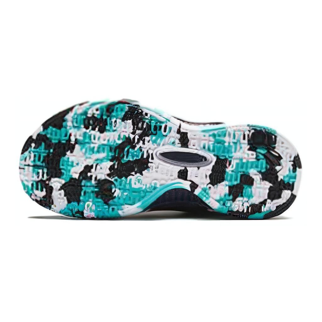 Anta Kids Shock Absorbing Wear Resistant Low Top Running Shoes Kids Running Shoes Black Green 312419951-5