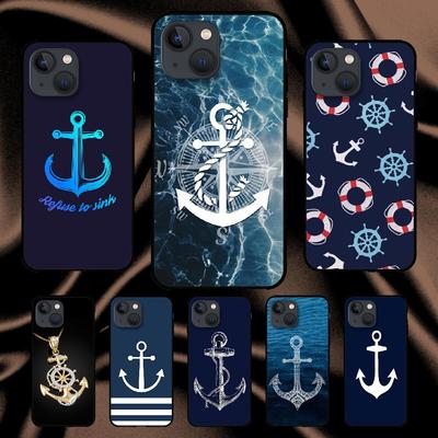 Nautical Anchor Art telefontok iPhone Samsung Galaxy Redmi Xiaomi Oppo OnePlus Note SA készülékhez 7 8 9 10 11 12 13 14 20 21 22 23 53 54 Pro Max Plus Ultra