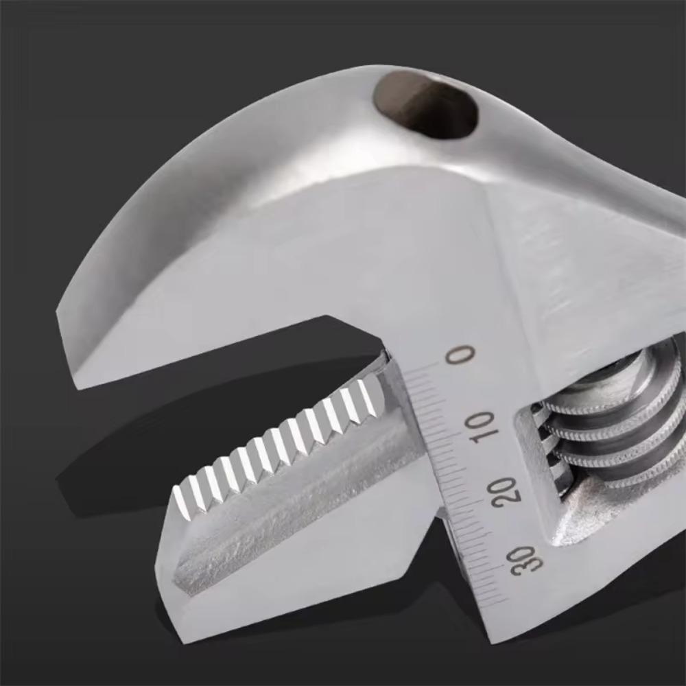 Adjustable Wrench Stainless Steel Universal Spanner Bathroom Wrench Household Large Open High Quality Plumbing Repair Tool