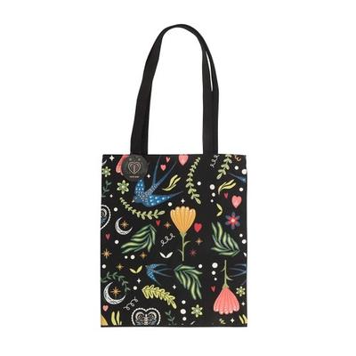 Midnight Bloom Polycotton Tote Bag