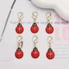 6Pcs Cute Ladybug Unisex Animal Key Chain With Lobster Clasp For Bag And Car Keys Charming Handbag Charms