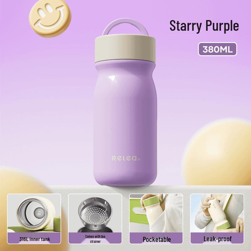 Термокружка для чая и кофе Life Element Starry Sky из нержавеющей стали 316L