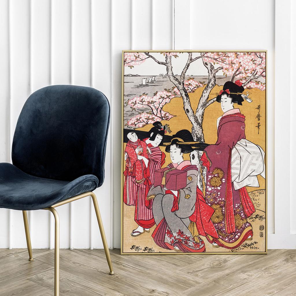 Japanese Postal Stamps Poster