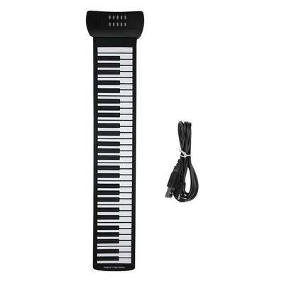 Hand Roll Piano 61-klawiszowy składany silikonowy akumulator elektryczny instrument muzyczny