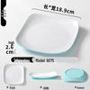Double Color Melamine Square Rice Bowl Plate - Commercial & Catering Use