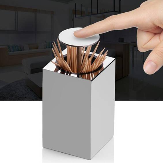 Buy Toothpick Holder Stainless Steel Rustproof Durable Portable