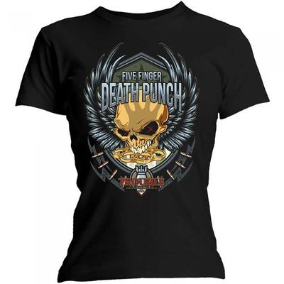 Five Finger Death Punch Womens/Ladies Trouble Cotton T-Shirt