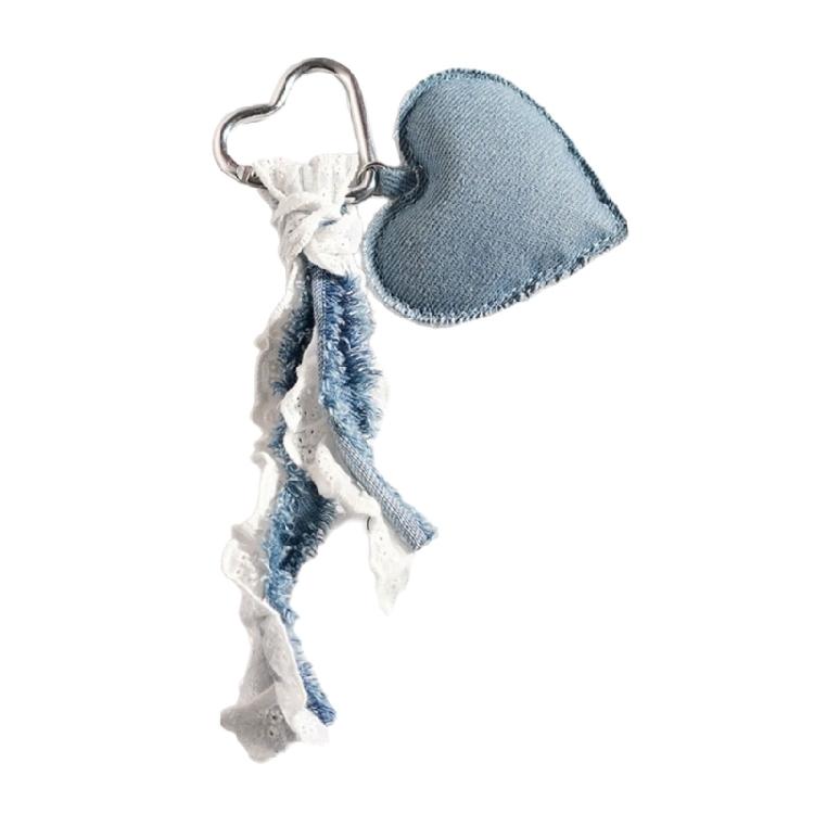Denims Starfish Keychain Handmade For Keys Bags Fashion Accessory Portable Gift