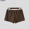 INCERUN Men's Elastic Waist Print Slim Fit Gym Shorts Athletic Workout Short Pants Sleep Bottom