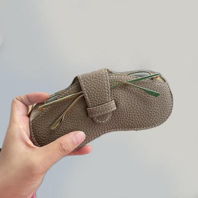 Étui à lunettes en cuir souple pour femmes, sac à lunettes, boîte à lunettes de soleil Portable, accessoires, étui à lunettes, boîte à lunettes de soleil