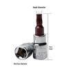 S2 Chrome Vanadium Steel T30 Hex Drive Socket Bit Screwdriver 1/4".
