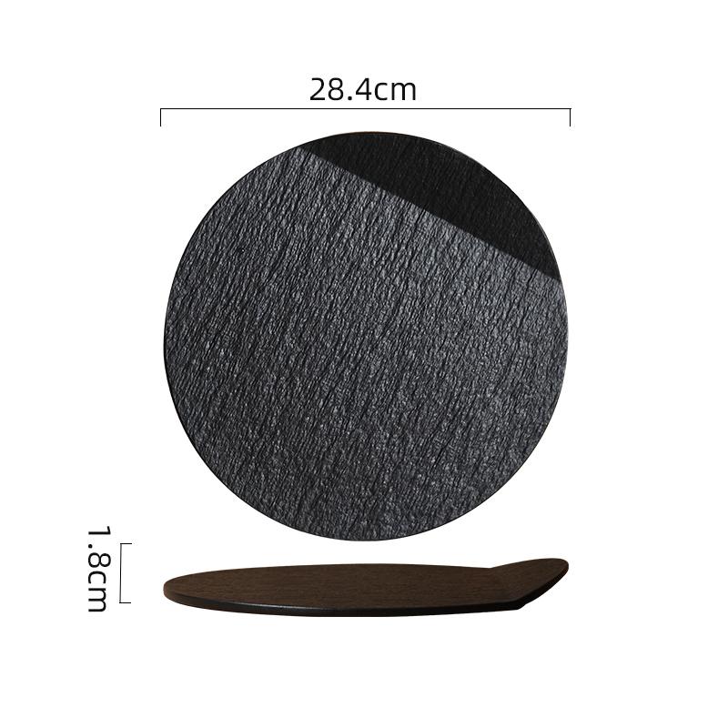 

Керамическая тарелка неправильной формы для пасты, стейка, однотонная посуда, тарелка для сашими, суши, домашняя кухонная тарелка для закусок, десертов, блюдо для приготовления