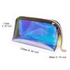 Iridescent Holographic Makeup Bag for Women Clear Waterproof Toiletry Travel Cosmetic Pouch