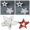 3PCS Star-Shaped Silicone Casting Molds 3D Hollow Star DIY Craft for Epoxy Resin Plaster Home Christmas Decorations