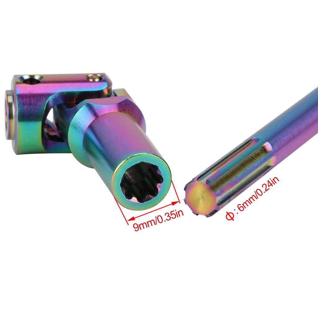 68-229mm Steel Cut Length Universal Joint Drive Shaft for 1/10 RC Crawler LCG Rigs Sportys Scalers Capra SCX10 PRO Chassis DIY